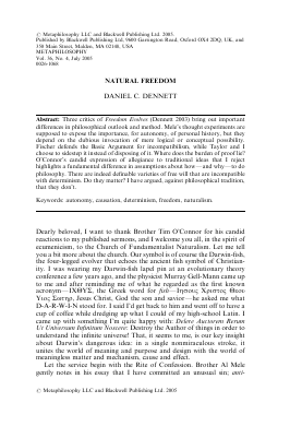 Dennett - Natural Freedom.pdf